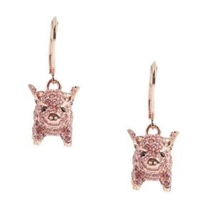 $78 Kate Spade  imagination flying pig crystal earrings